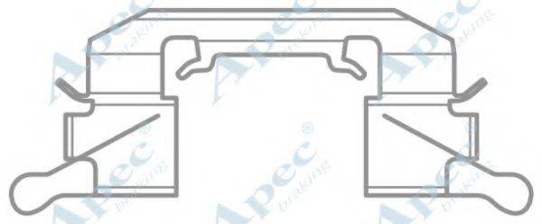 APEC BRAKING KIT1036 Комплектуючі, гальмівні колодки