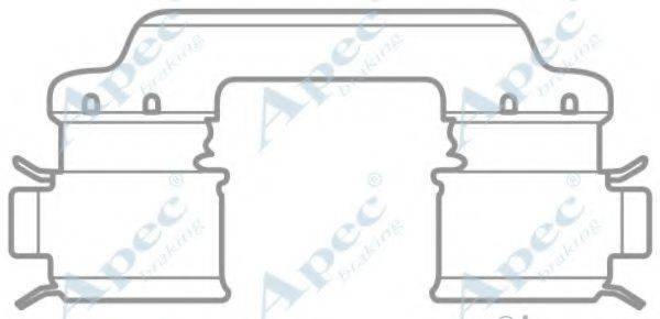 APEC BRAKING KIT1041 Комплектуючі, гальмівні колодки