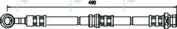 APEC BRAKING HOS3267 Гальмівний шланг