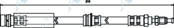 APEC BRAKING HOS3271 Гальмівний шланг