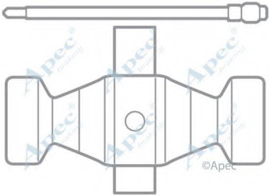 APEC BRAKING KIT1054 Комплектуючі, гальмівні колодки