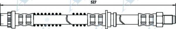 APEC BRAKING HOS3305 Гальмівний шланг