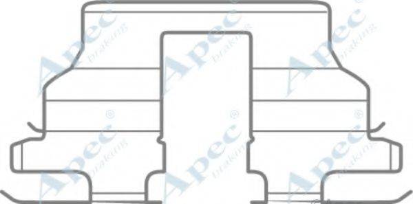 APEC BRAKING KIT1058 Комплектуючі, гальмівні колодки