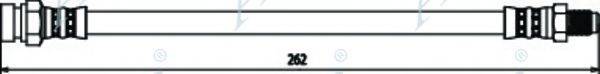 APEC BRAKING HOS3323 Гальмівний шланг