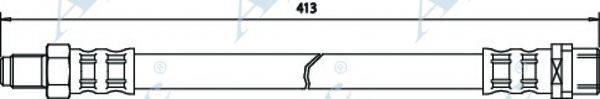 APEC BRAKING HOS3331 Гальмівний шланг