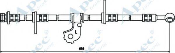 APEC BRAKING HOS3376 Гальмівний шланг