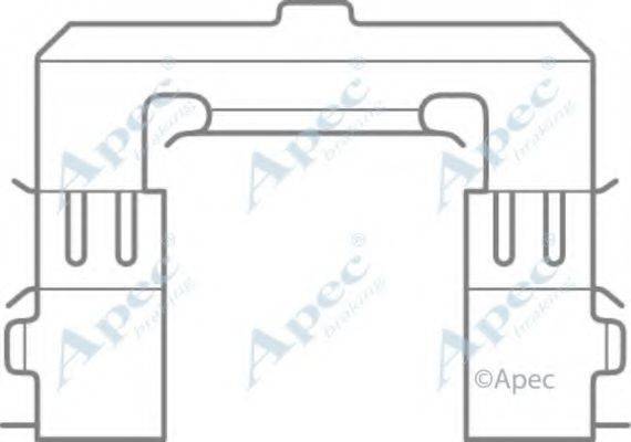 APEC BRAKING KIT1075 Комплектуючі, гальмівні колодки