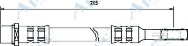 APEC BRAKING HOS3508 Гальмівний шланг