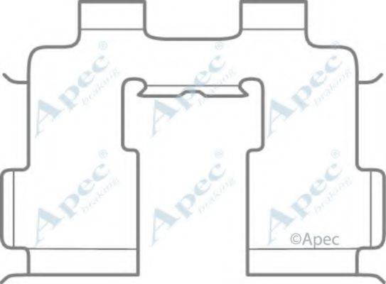 APEC BRAKING KIT1077 Комплектуючі, гальмівні колодки