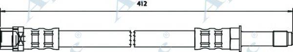 APEC BRAKING HOS3538 Гальмівний шланг