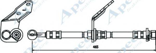 APEC BRAKING HOS3550 Гальмівний шланг