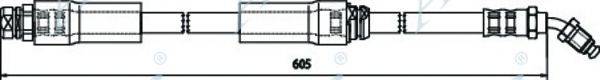 APEC BRAKING HOS3607 Гальмівний шланг