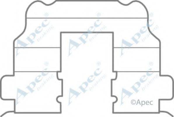 APEC BRAKING KIT1086 Комплектуючі, гальмівні колодки