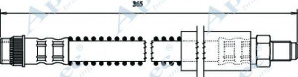 APEC BRAKING HOS3680 Гальмівний шланг