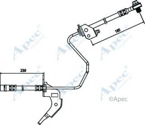 APEC BRAKING HOS3689 Гальмівний шланг