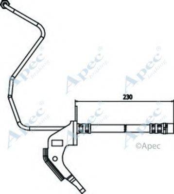 APEC BRAKING HOS3707 Гальмівний шланг