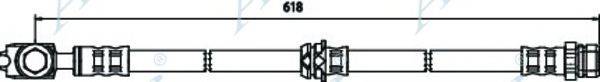 APEC BRAKING HOS3740 Гальмівний шланг