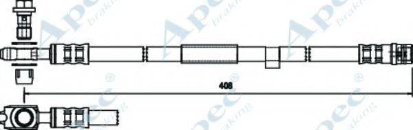 APEC BRAKING HOS3762 Гальмівний шланг