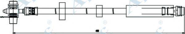 APEC BRAKING HOS3811 Гальмівний шланг