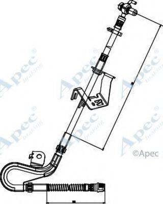 APEC BRAKING HOS3839 Гальмівний шланг