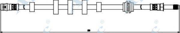 APEC BRAKING HOS3844 Гальмівний шланг