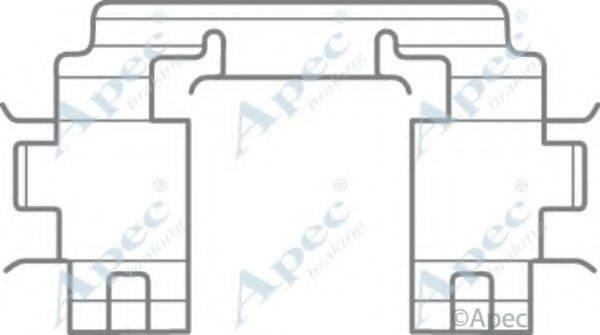 APEC BRAKING KIT1103 Комплектуючі, гальмівні колодки