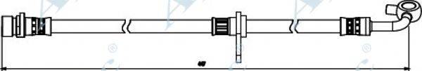 APEC BRAKING HOS3862 Гальмівний шланг