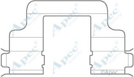 APEC BRAKING KIT1130 Комплектуючі, гальмівні колодки