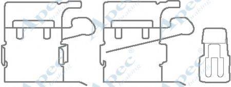 APEC BRAKING KIT1136 Комплектуючі, гальмівні колодки