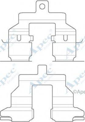 APEC BRAKING KIT1146 Комплектуючі, гальмівні колодки