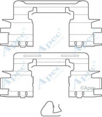 APEC BRAKING KIT1148 Комплектуючі, гальмівні колодки