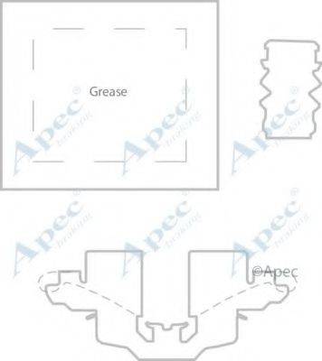APEC BRAKING KIT1166 Комплектуючі, гальмівні колодки