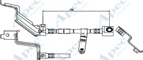 APEC BRAKING HOS3525 Гальмівний шланг