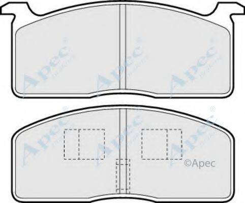 APEC BRAKING PAD310 Комплект гальмівних колодок, дискове гальмо