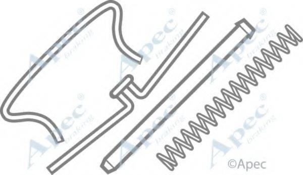 APEC BRAKING KIT210 Комплектуючі, гальмівні колодки