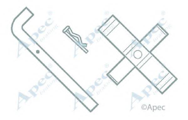 APEC BRAKING KIT211 Комплектуючі, гальмівні колодки