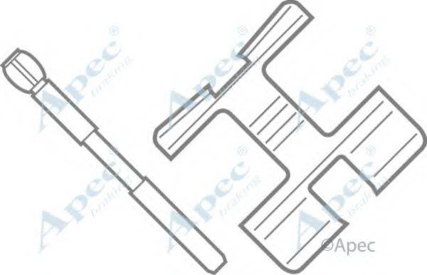 APEC BRAKING KIT214 Комплектуючі, гальмівні колодки