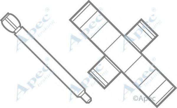 APEC BRAKING KIT222 Комплектуючі, гальмівні колодки