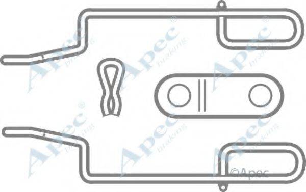 APEC BRAKING KIT237 Комплектуючі, гальмівні колодки