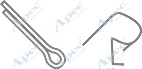 APEC BRAKING KIT244 Комплектуючі, гальмівні колодки