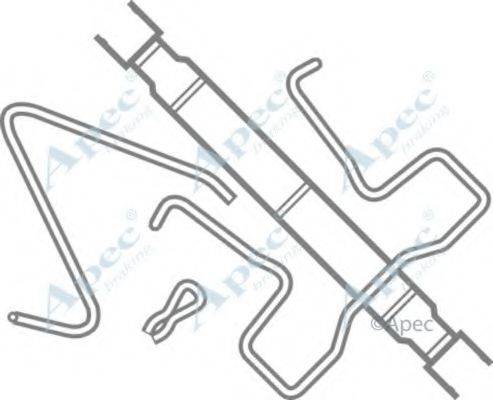 APEC BRAKING KIT254 Комплектуючі, гальмівні колодки