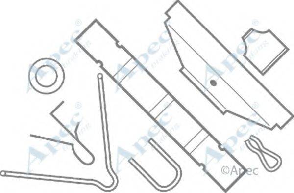 APEC BRAKING KIT263 Комплектуючі, гальмівні колодки