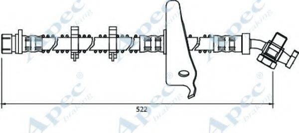 APEC BRAKING HOS4026 Гальмівний шланг