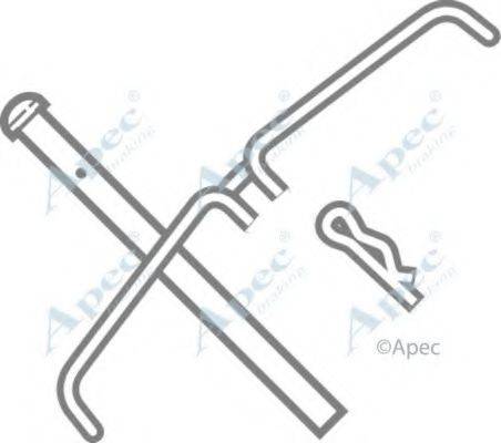 APEC BRAKING KIT267 Комплектуючі, гальмівні колодки