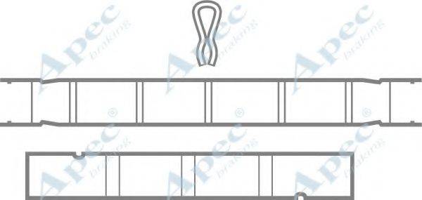APEC BRAKING KIT268 Комплектуючі, гальмівні колодки