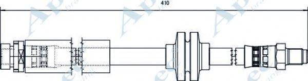 APEC BRAKING HOS4106 Гальмівний шланг