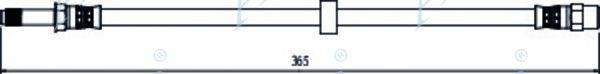 APEC BRAKING HOS4112 Гальмівний шланг