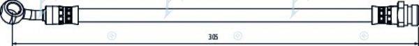 APEC BRAKING HOS4133 Гальмівний шланг