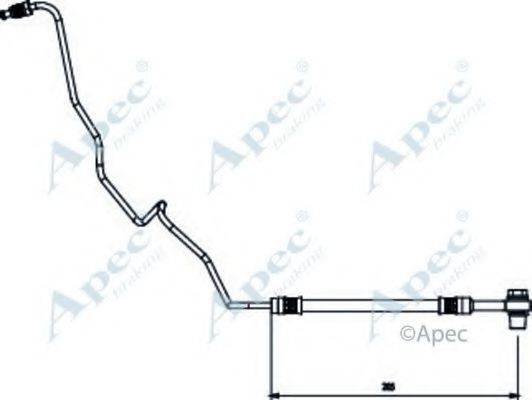 APEC BRAKING HOS4136 Гальмівний шланг