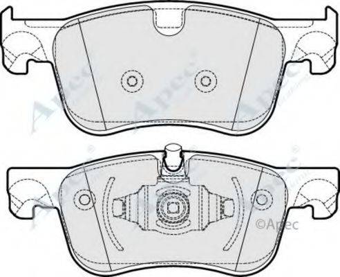 APEC BRAKING PAD2003 Комплект гальмівних колодок, дискове гальмо